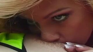 By the pool any lesbian masturbation becomes arousing - porn video