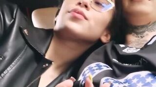 blowjob in public bus with my stepdad - porn video